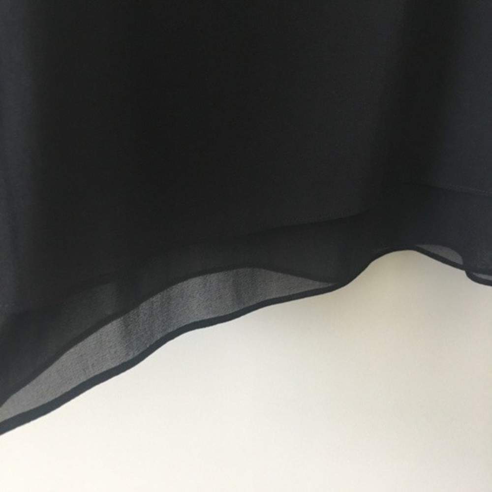 Vince Black Silk Sleeveless Tank Shift Midi Dress - Picture 6 of 8